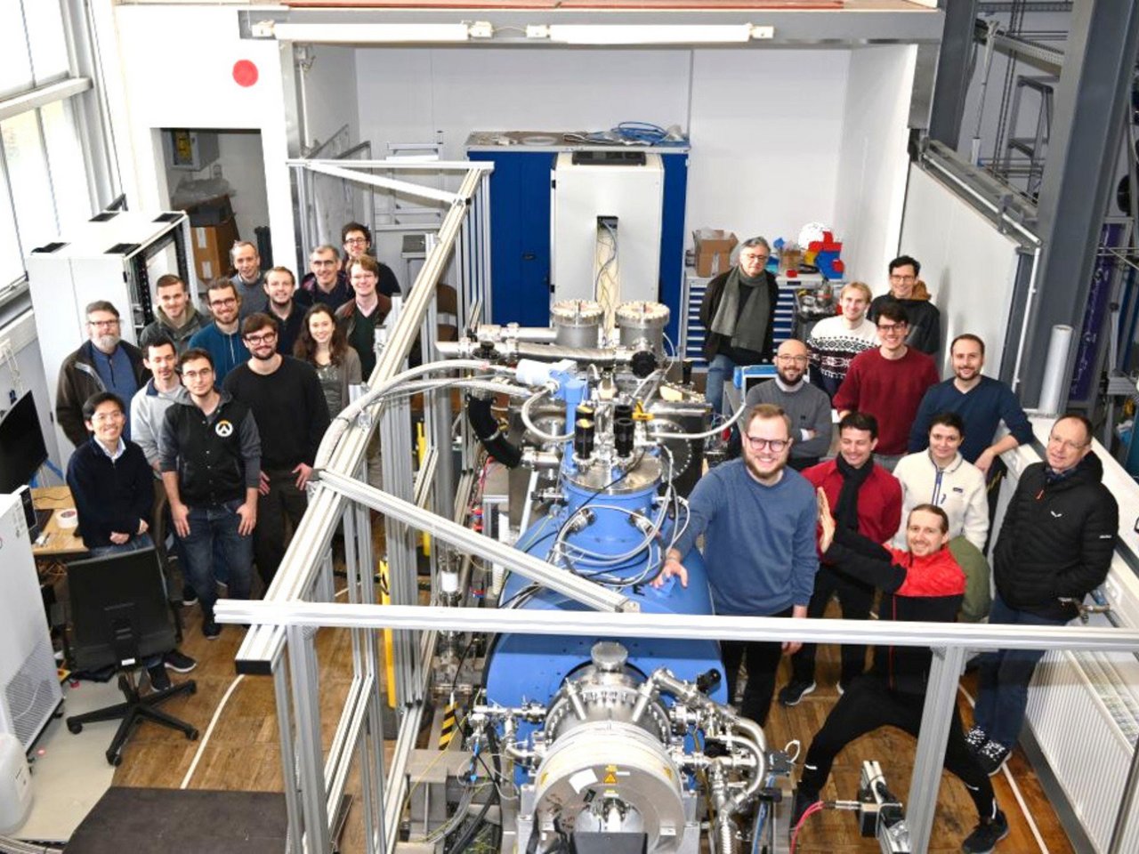 Il team internazionale di sviluppo del rivelatore TRISTAN